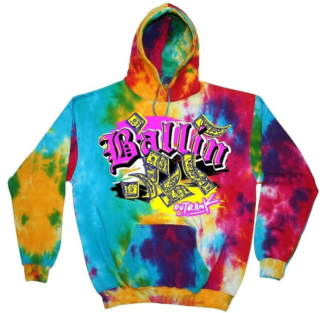 Outrank Ballin Hoodie (rainbow)