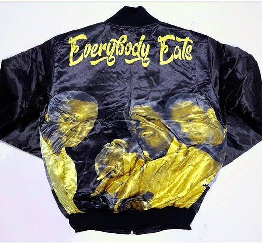 Retro Label Satin Paid In Full Jacket