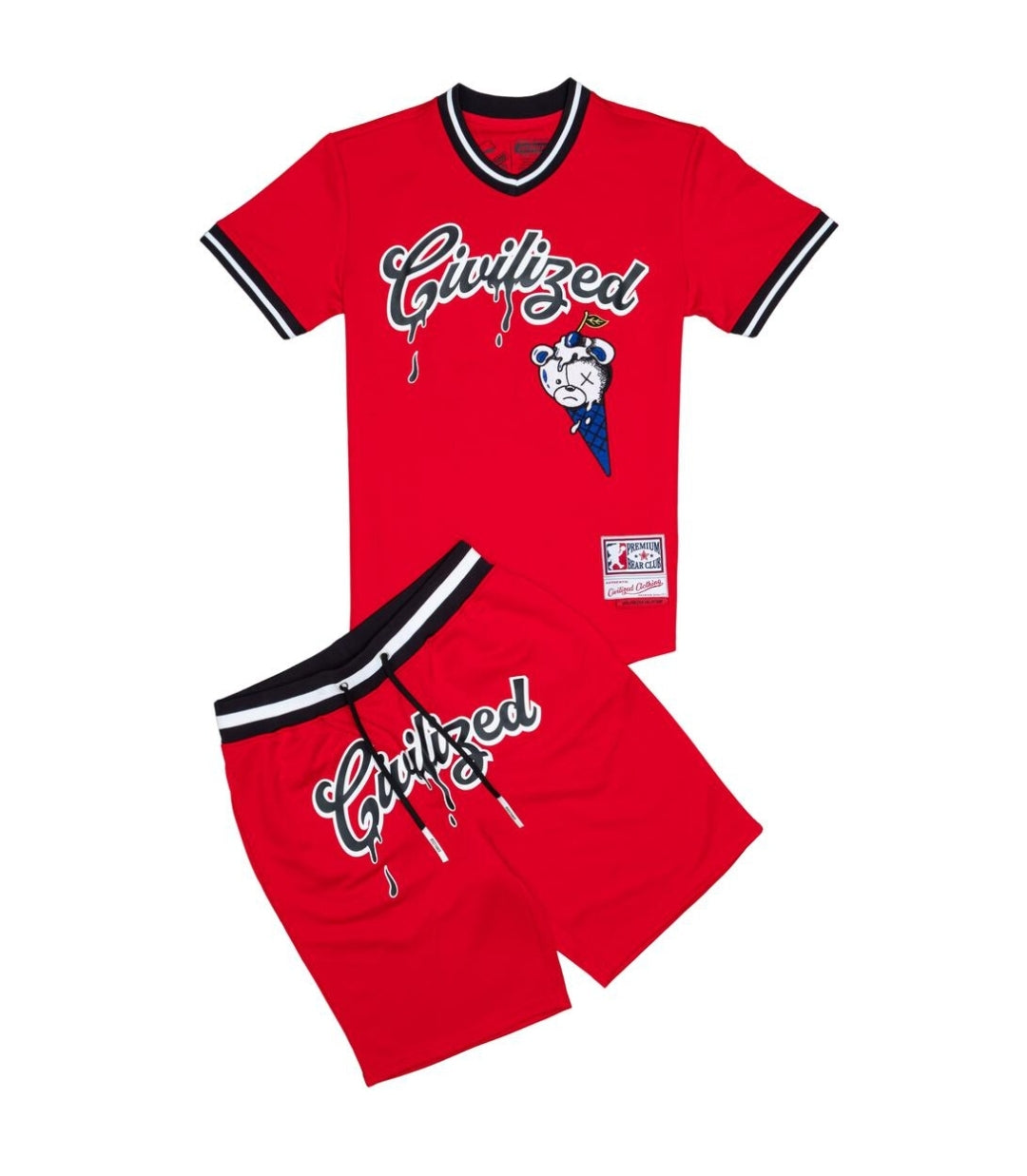 Civilized Legendary Jersey Short Set (Red)