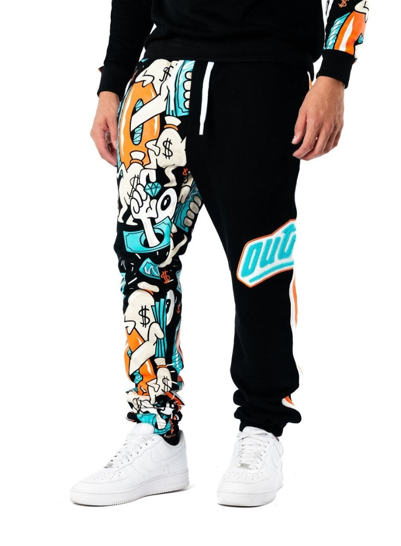 Outrank Pays To Be Me Fleece Joggers