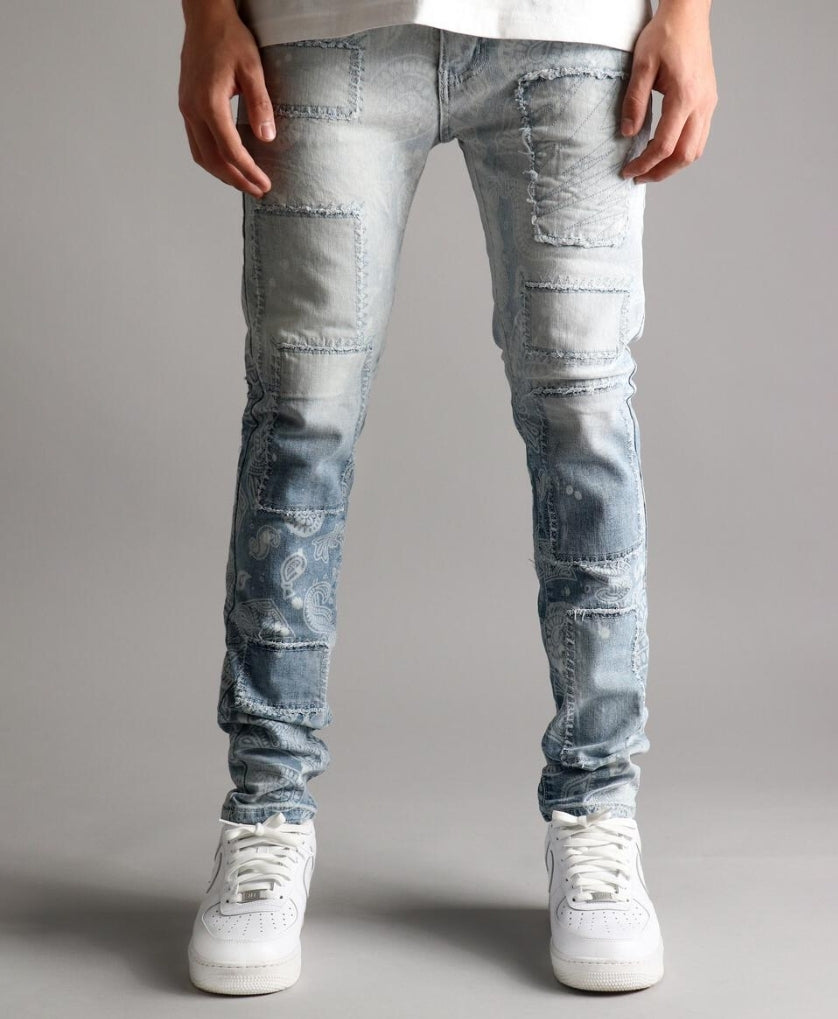 Capital Money Bag Paisley Denim