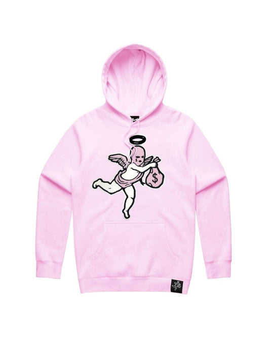 Hasta Muerte Pink Classic Logo Hoodie