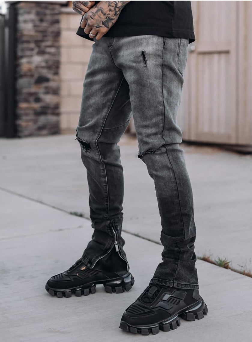 PRSTGE Smoke Stacked Jeans