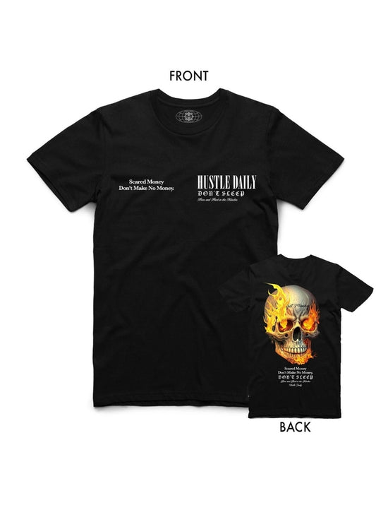 Hasta Muerte Scared Money Skull T-shirt