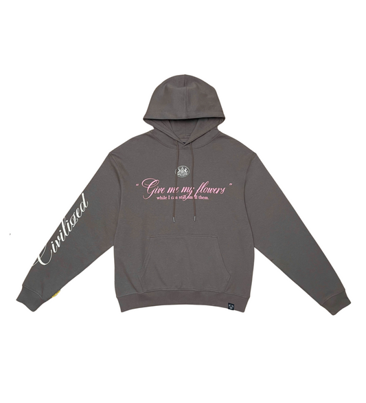 Civilized My Flowers Hoodie (Soil)