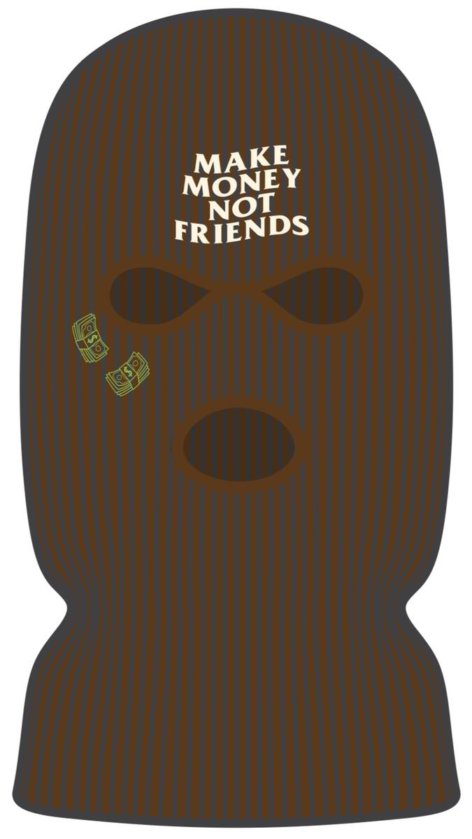 Muka Make Money Ski Mask (Brown)