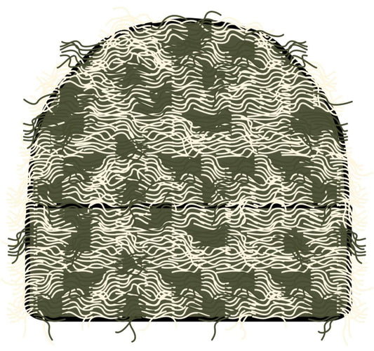 Distressed Beanie (Olive)