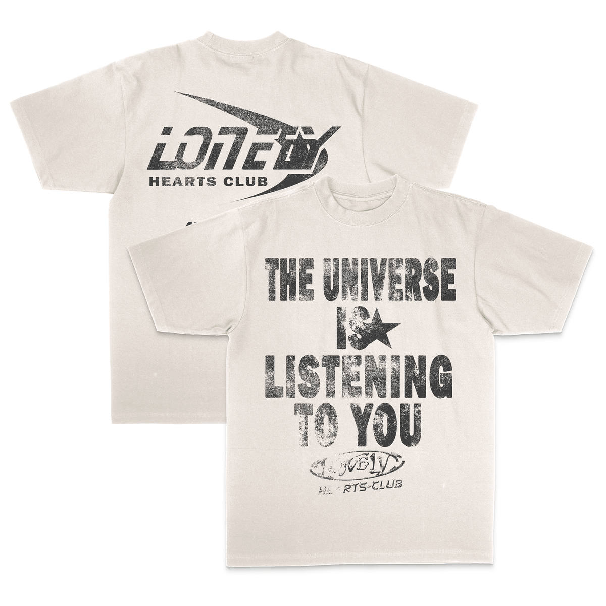 Lonely Hearts Club The Universe T-shirt (Off White)