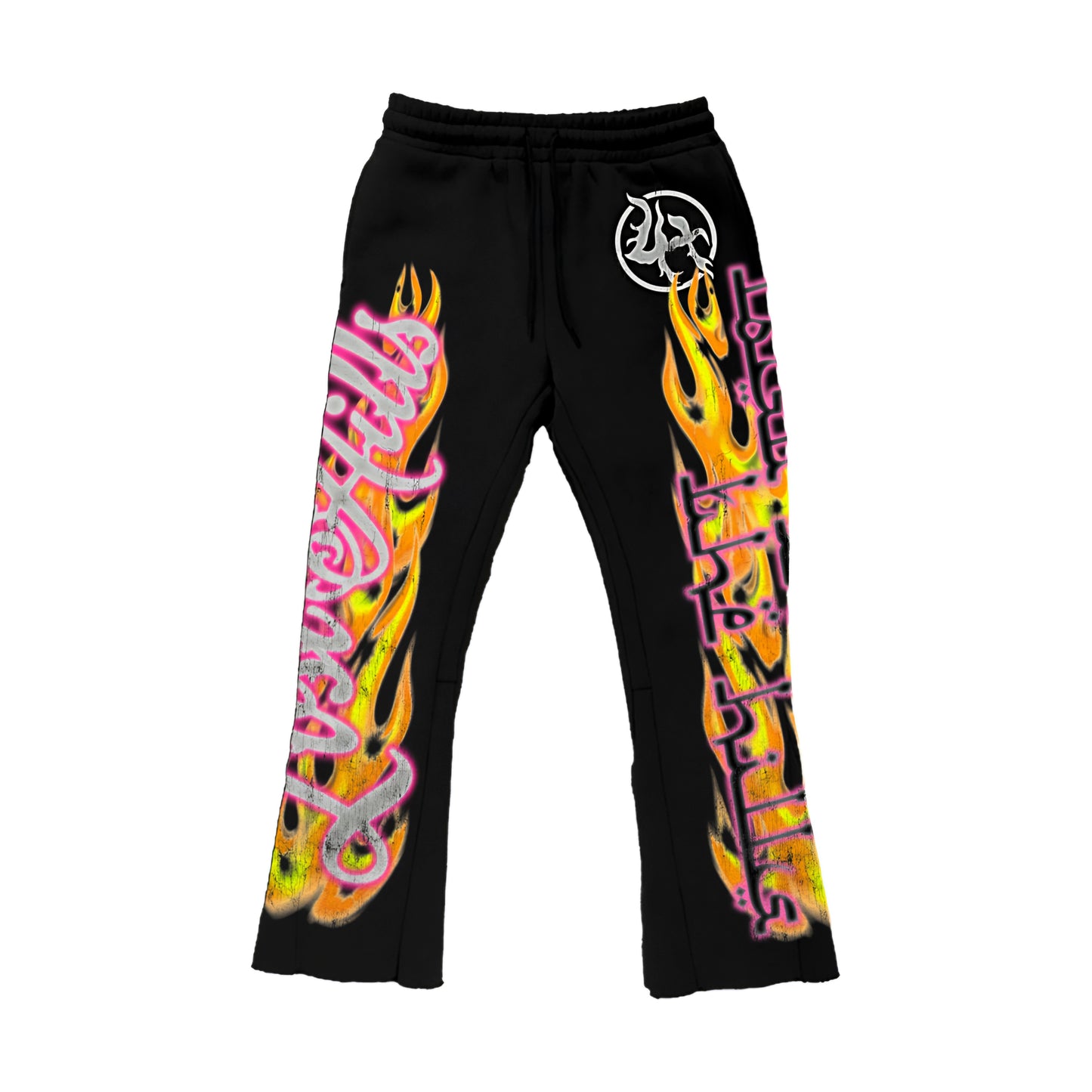 Lost In The Hills Eternal Flames Stacked Sweatpants