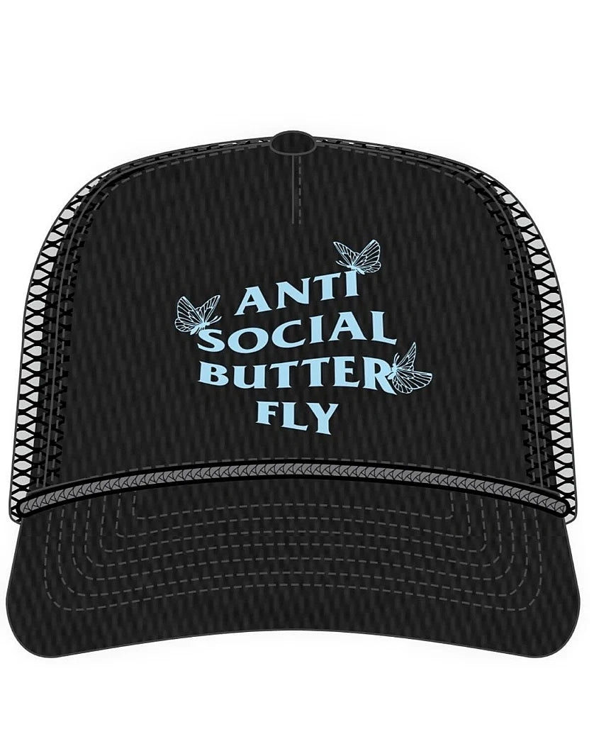 Muka Anti Social Butterfly Trucker Hat