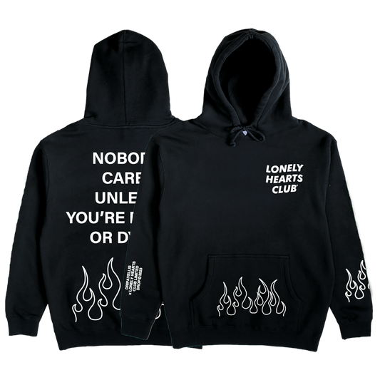 Lonely Hearts Club Nobody Cares Dripavellis Limited Hoodie