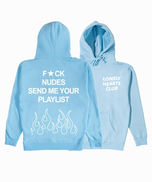 Lonely Hearts Club Send Me Your Playlist Hoodie (Carolina)