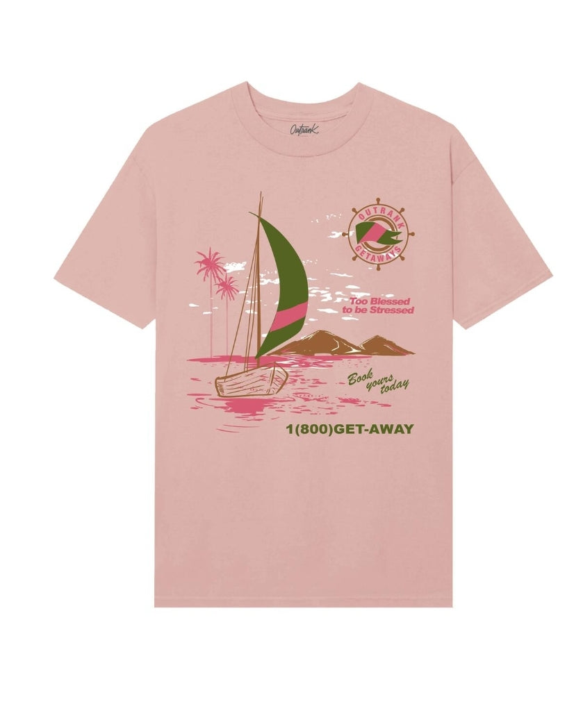 Outrank Getaway  T-shirt (Desert Pink)