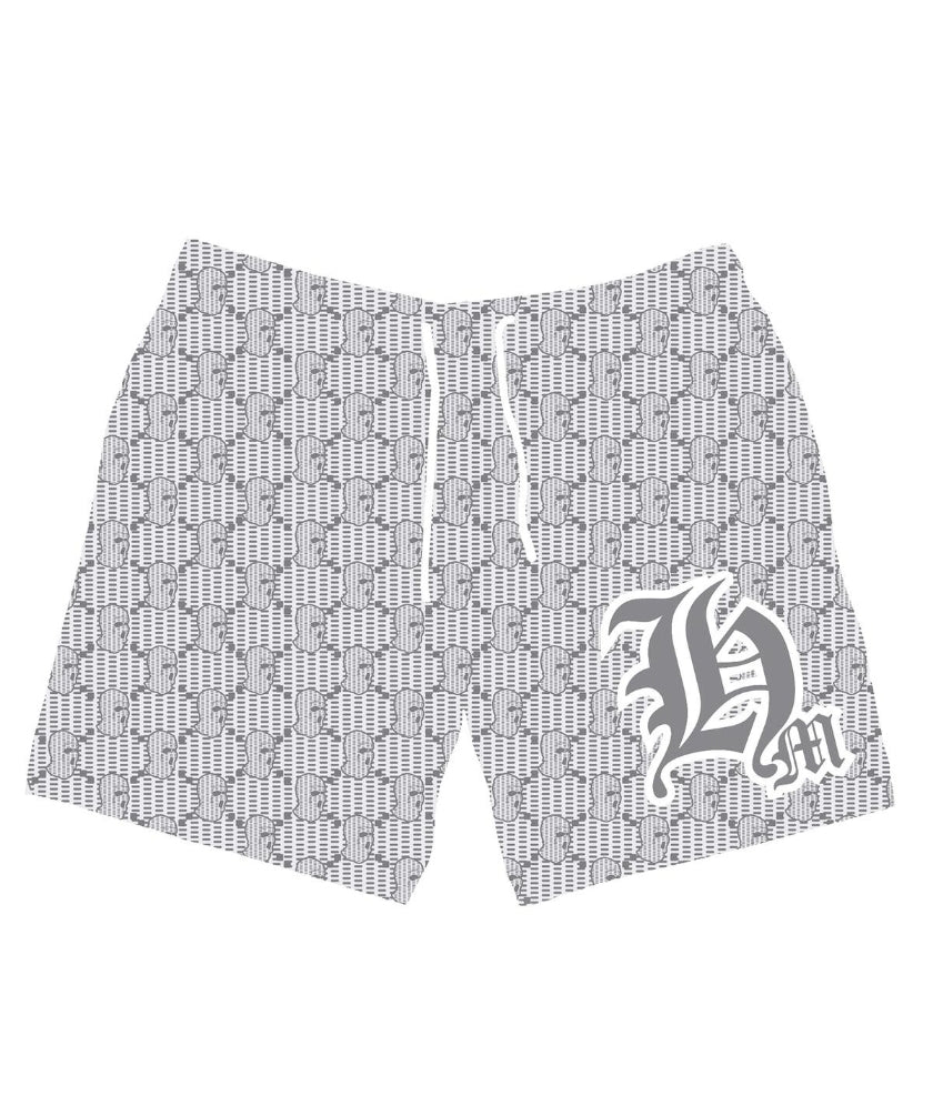 Hasta Muerte Ski Mask Pattern Shorts (Coal)