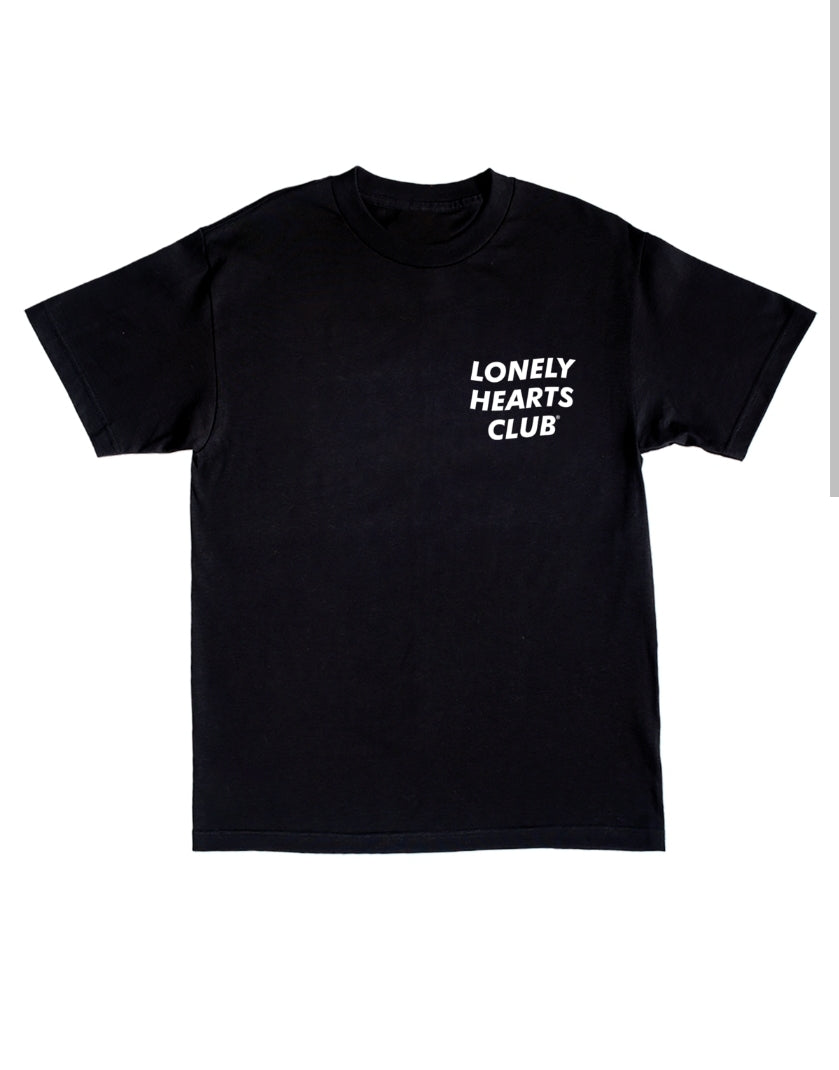 Lonely Hearts Club Nobody Cares T-shirt (Black)