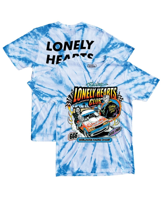 Lonely Hearts Club Racing Champs T-shirt (Tye Dye)