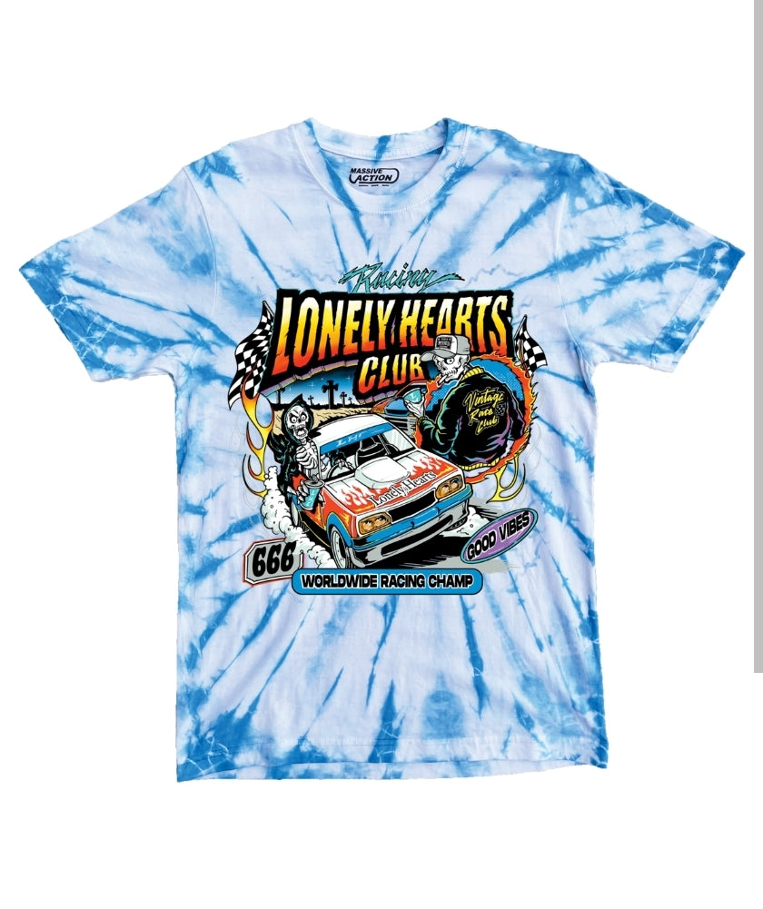 Lonely Hearts Club Racing Champs T-shirt (Tye Dye)