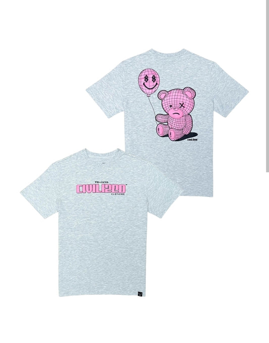Civilized Happy Face Bear T-shirt