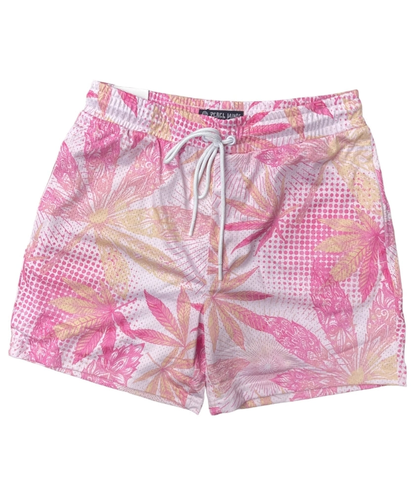 Rebel Minds Pink Haze Mesh Shorts