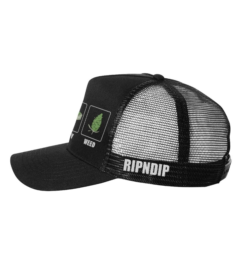 RipNDip Pussy Money Weed Trucker