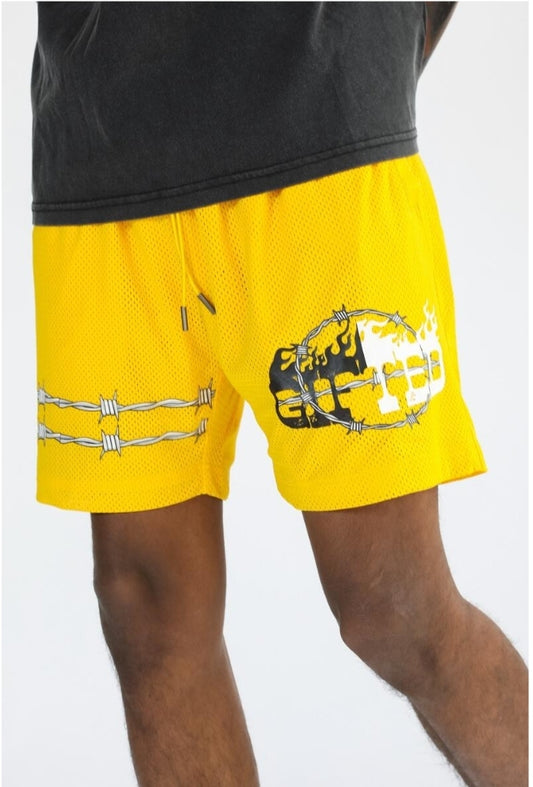 GFTD LA Fear No Man Mesh Shorts