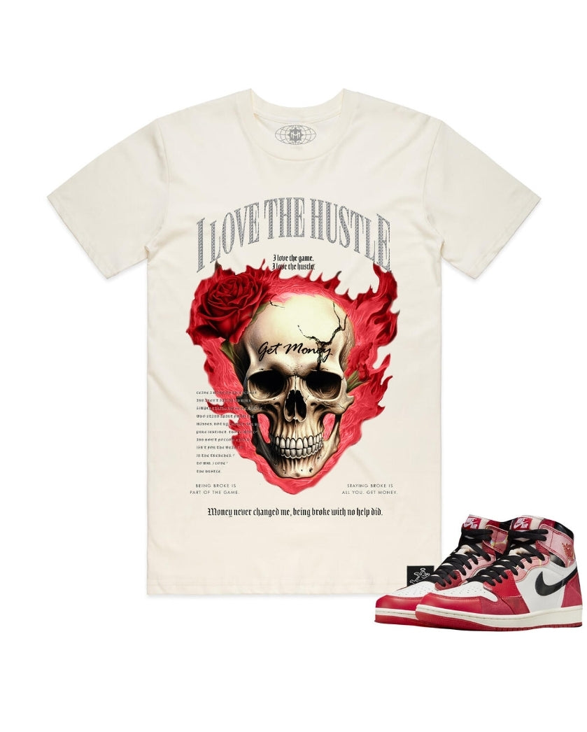 Hasta Muerte I Love Hustle Skull T-shirt