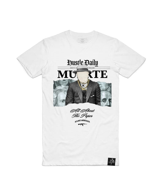 Hasta Muerte Faceless Paper T-shirt (White)