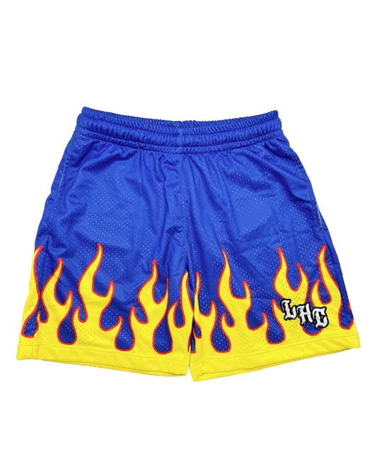 Lonely Hearts Club Flame Mesh Shorts