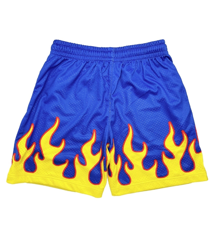 Lonely Hearts Club Flame Mesh Shorts