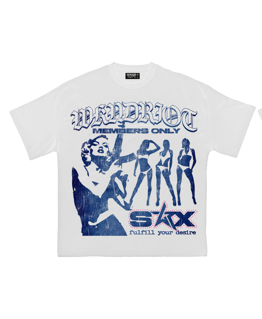 Wknd Riot Sex 007 Rhinestone Luxury T-shirt
