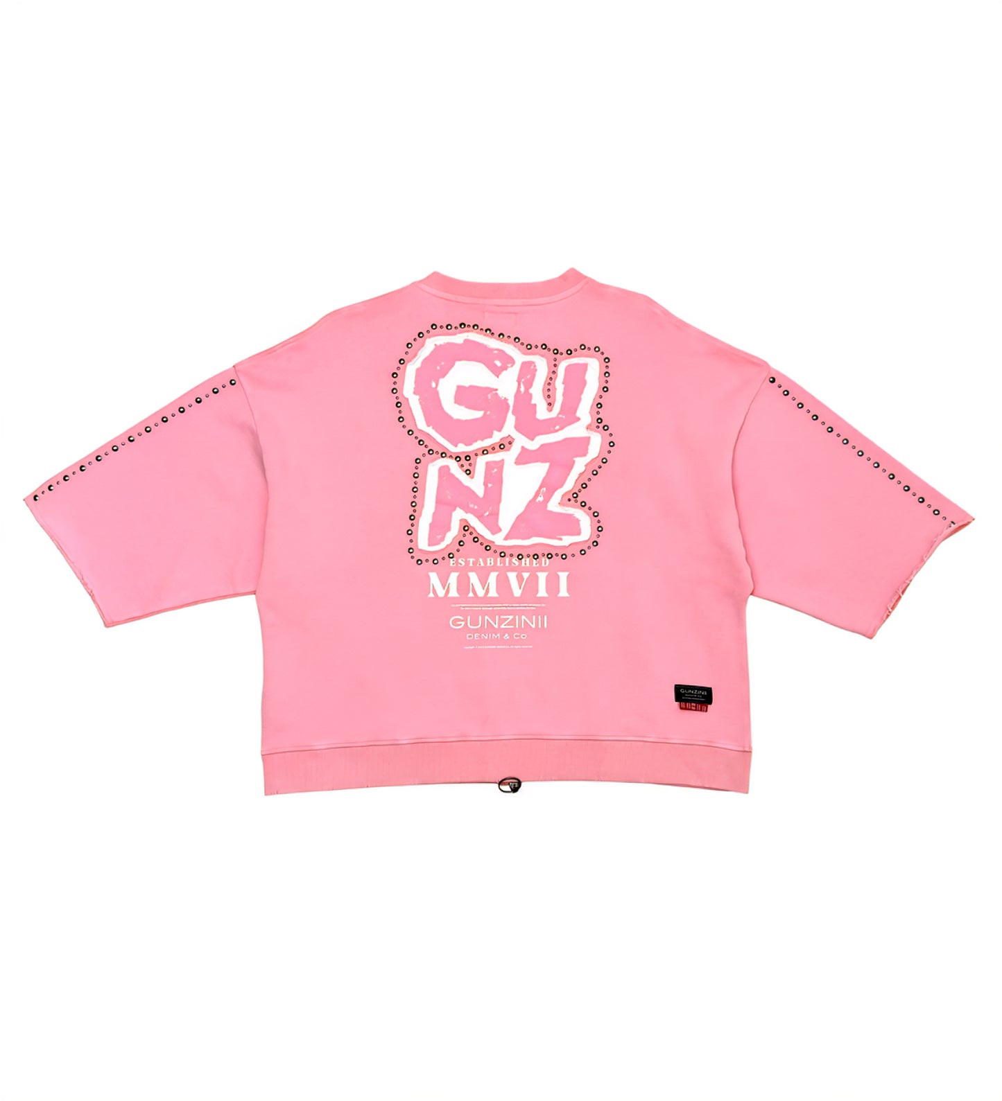 Gunzini Bet On Yourself Full Zip Tshirt Cropped T-shirt & Matching Shorts