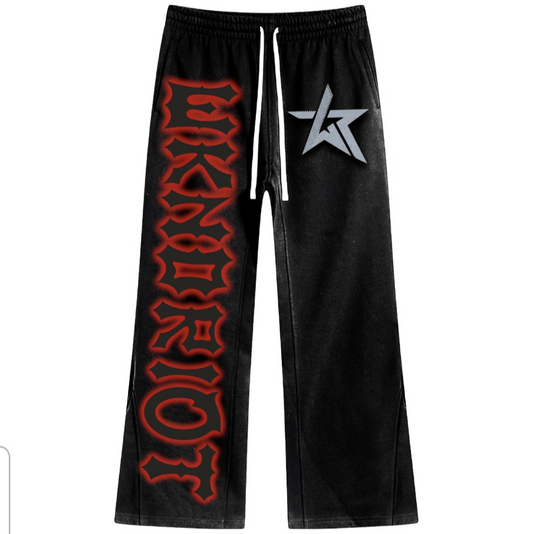 Wknd Riot All Eyes On Me Stacked Sweatpants