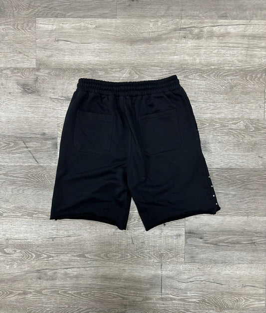 Bkys Rhinestone French Terry Shorts Black