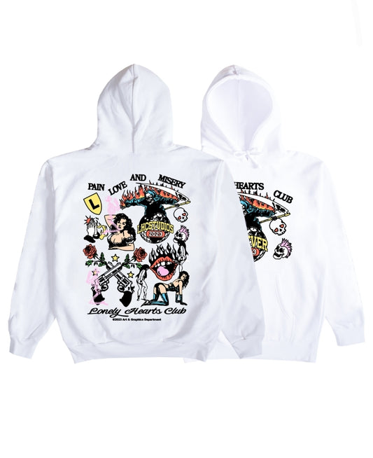 Lonely Hearts Pain Love & Misery Hoodie