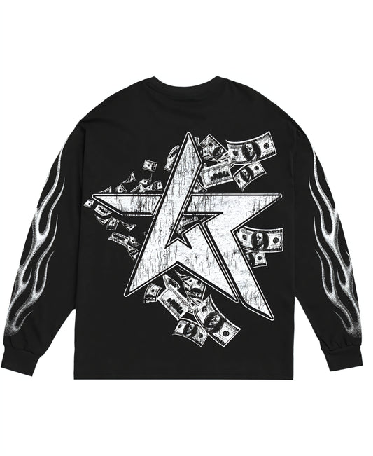 Wknd Riot Money Talks Long Sleeve T-shirt