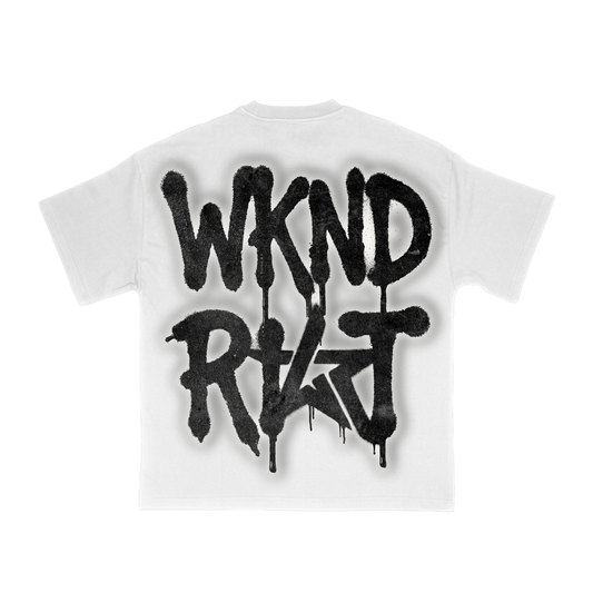 Wknd Riot I Love Chaos (White) Luxury T-shirt