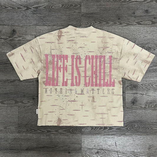 BKYS Life Chill Rhinestone Cropped T-shirt