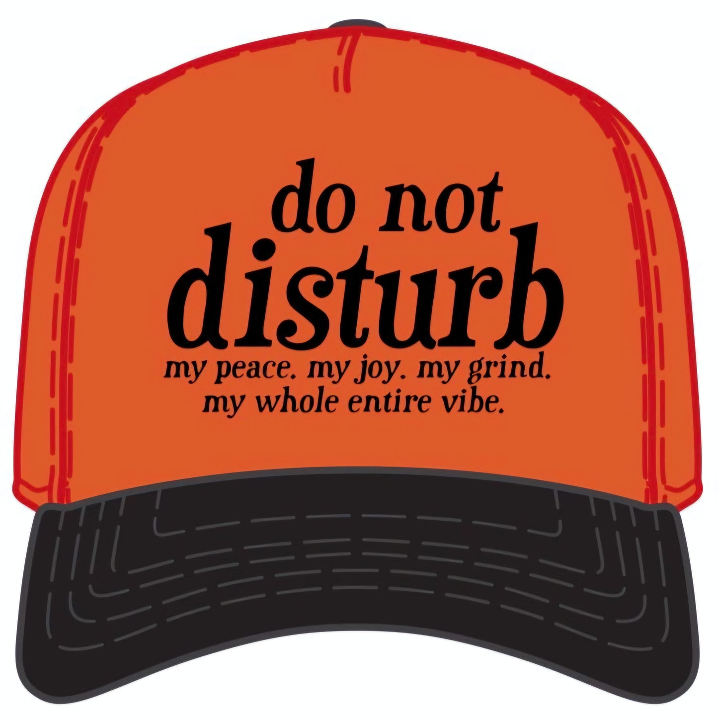 Do Not Disturb Snapback Hat (Orange)