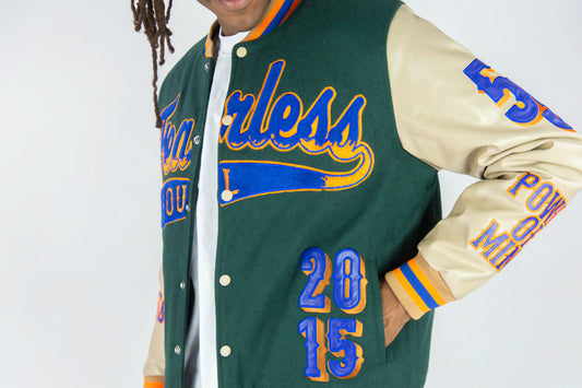 Rebel Minds Fearless Letterman Jacket