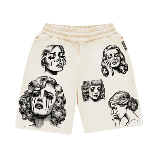 November Reine Breaking Hearts Luxury Heavyweight Shorts