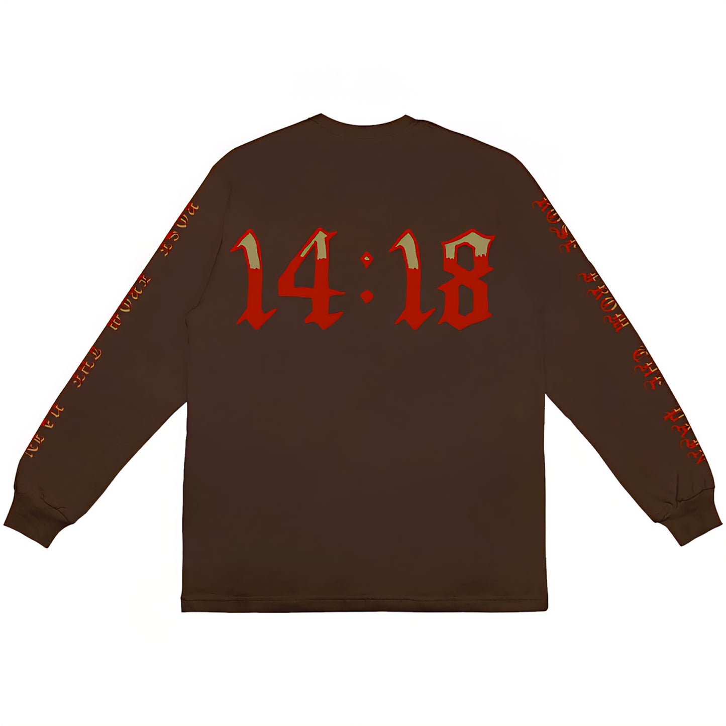 November Reine Rhinestone Rose From The Pain Luxury Heavyweight Long Sleeve T-shirt
