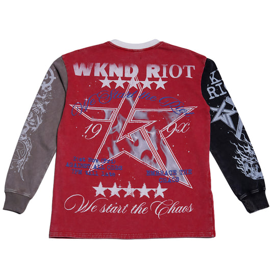 Wknd Riot Embrace The Chaos Long Sleeve T-shirt
