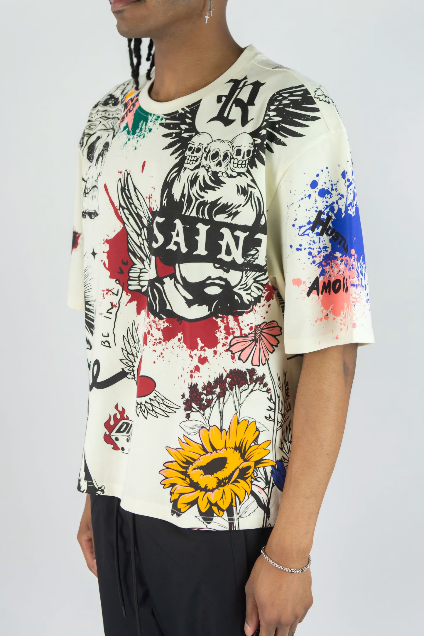 Rebel Minds Saint All Over T-shirt
