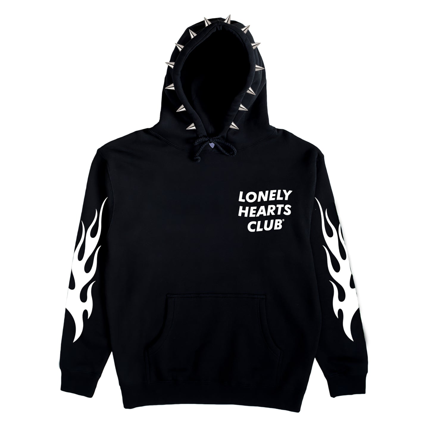 Lonely Hearts Club Nobody Cares Spiked Hoodie