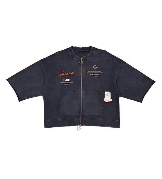 Gunzini Bet On Yourself Full Zip Tshirt Cropped T-shirt