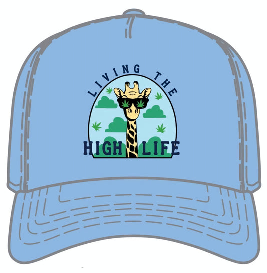 High Life 🦒  Snapback Hat (Blue)