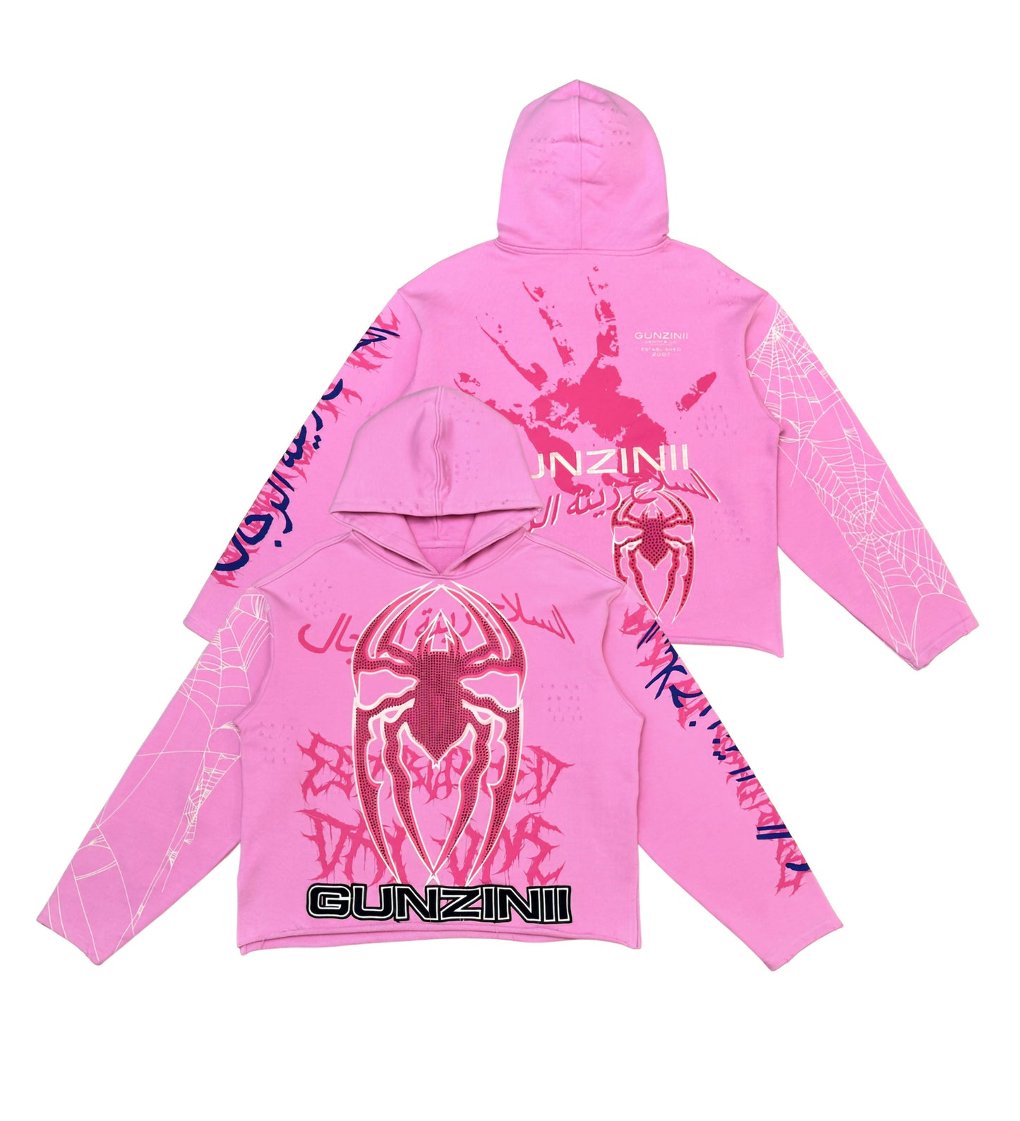 Gunzinii Young Spider Cropped Hoodie