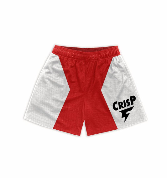 Crisp NYC Stripe Shorts (Red)