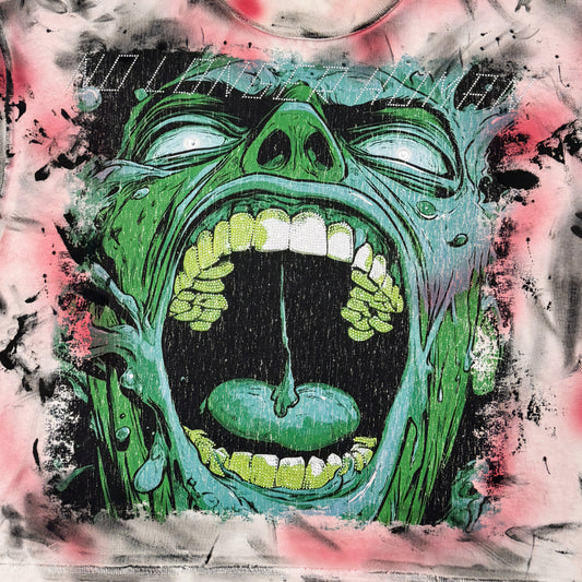 Rare Peace Monster Man Sleeveless Rhinestone T-shirt