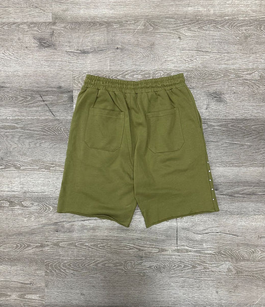 Bkys Rhinestone French Terry Shorts Oak